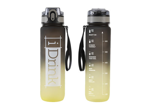 Picture of IDRINK BOTTLE 1000ML BLACK AND YELLOW